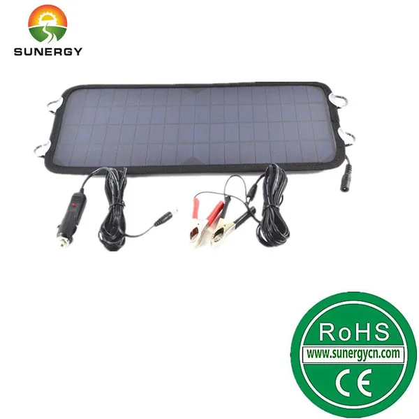 多功能12V8.5W太阳能车载充电器太阳能汽车充电器电瓶补电充电器