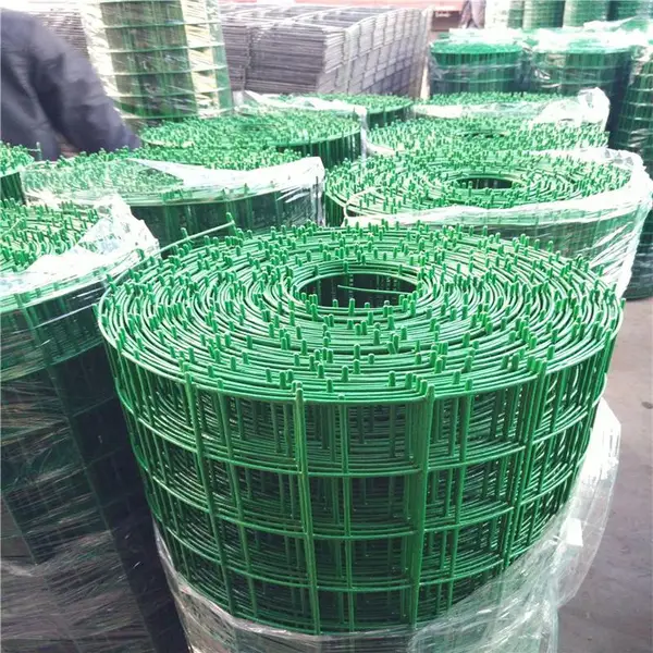 苏州12-2米高成卷包塑荷兰网五一折扣价-5×5公分圈地荷兰网规格定做-3mm方孔养殖铁丝网***