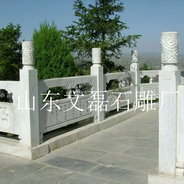 河道简易青石栏杆/大型桥梁工程石护栏厂家