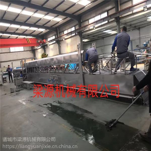 肉丸加工生产流水线设备丸子成型蒸煮线设备梁源机械
