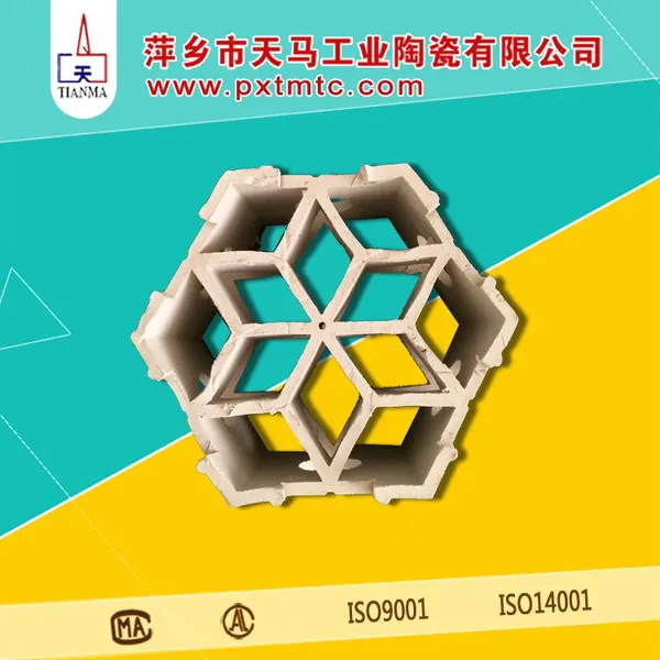 天马陶瓷 厂家热销耐高温组合填料 Φ25*100陶瓷洗涤环