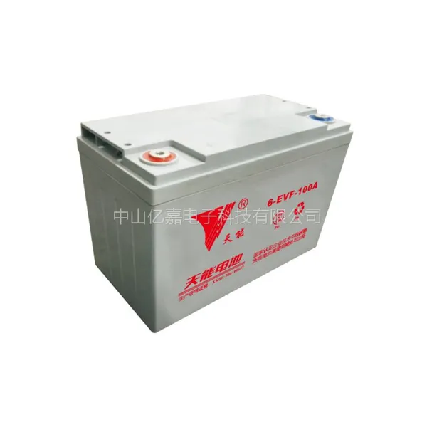 天能6-EVF-100免维护电动汽车观光车清洁车电动道路车辆用铅12V100A阀控式硅胶动力蓄电池