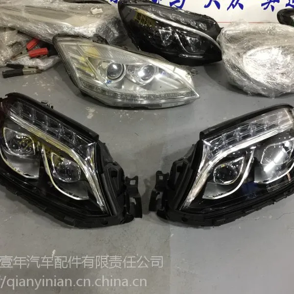 2017款奔驰GLS新款全LED智慧型车灯-奔驰改灯-大灯改装-改车灯-改头灯