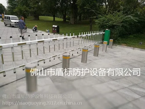 液压一体式升降柱,收费站自动升降阻车桩,盾标防护遥控防撞柱批发