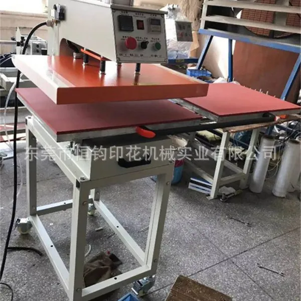 供应气压T恤印花机气压双工位烫图机纺织直喷布料衣服打印机t恤机 图案家纺面料服装数码印花