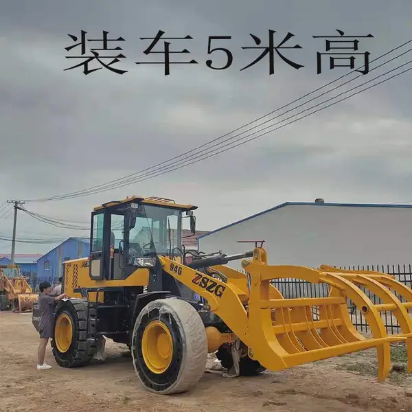 建筑钢材使用抓钢机抓手力气大抓车视频L