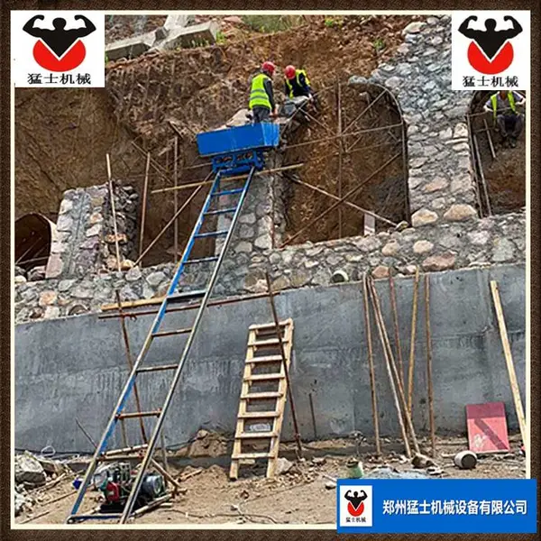 机械爬山虎 猛士80米 南水北调护坡上料边坡防护 建筑爬山虎上料机