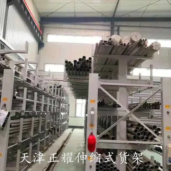 陕西悬臂式货架 正耀伸缩式悬臂货架 管材货架 钢材存放架 铜材摆放架