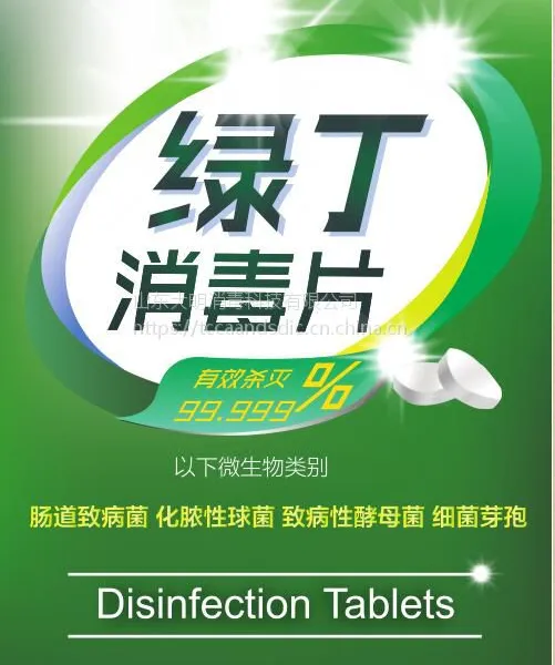 绿丁消毒片卫生洁具诊疗用品物品衣物消毒液灭菌浸泡喷雾擦拭批发