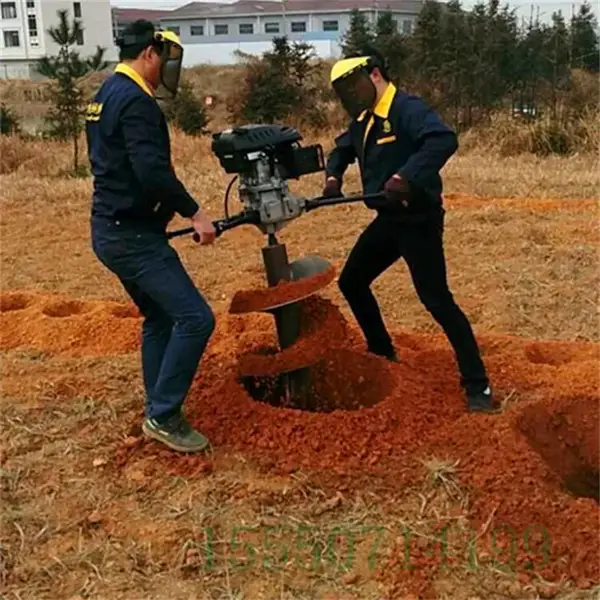 海南黄花梨种植挖坑机 果园围栏打坑机 动力十足的螺旋打洞机