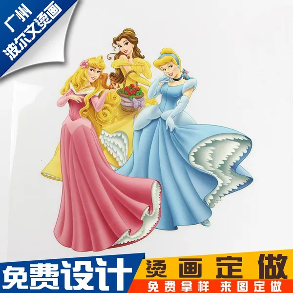小黄人服装热转印贴T恤烫画图案 耐水洗pet柯式烫画现货定制批发