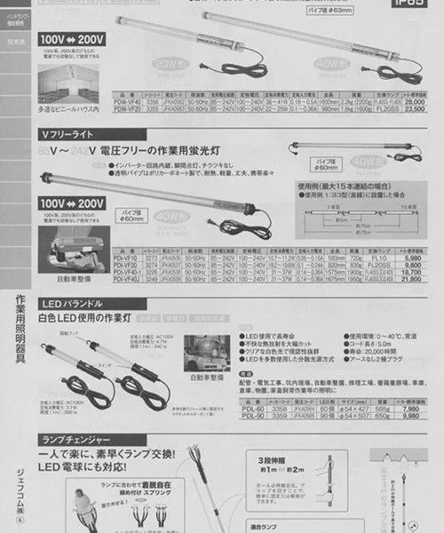 ヅエフコム(株)JEFCOM作業用照明器具 燈泡換裝器