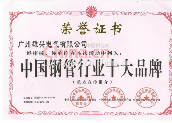 中国钢管行业十大品牌