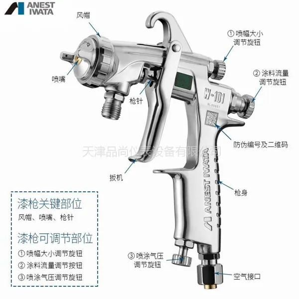 原装日本岩田手动陶瓷喷枪W-200 W-101现货供应