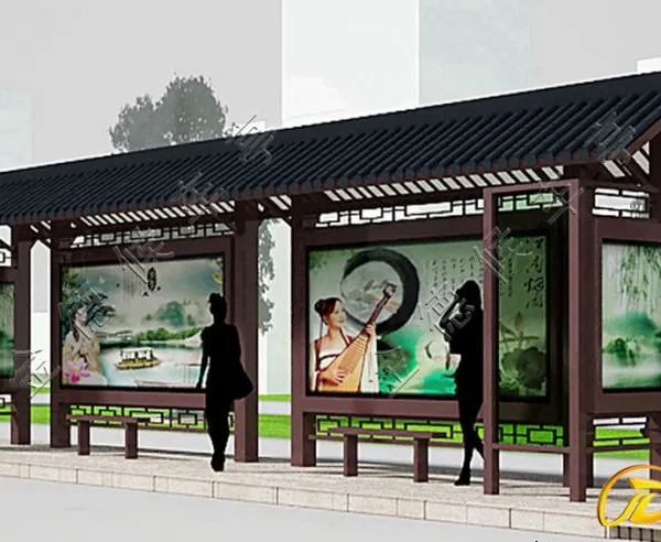 定制横沥候车亭制作,莞樟路不锈钢公交站台安装 厂家