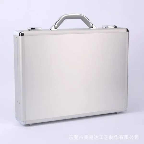 厂家直销定做手提铝合金带锁工具箱双层保护