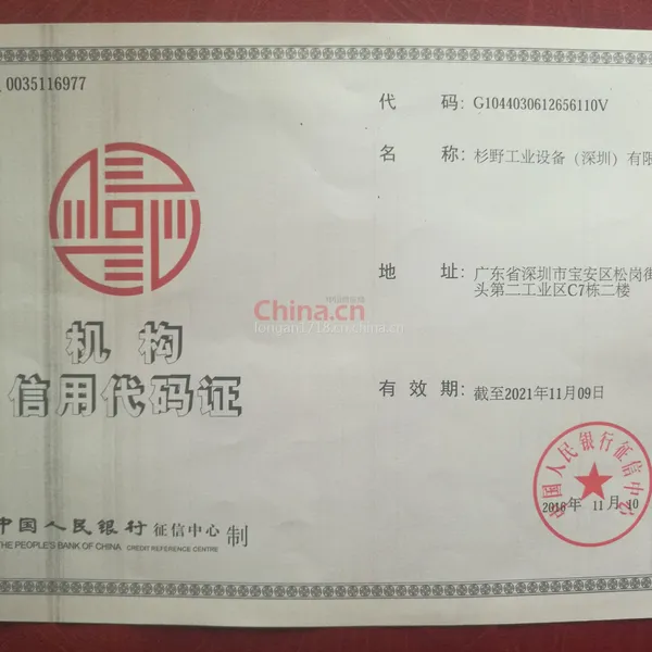 组织机构代码