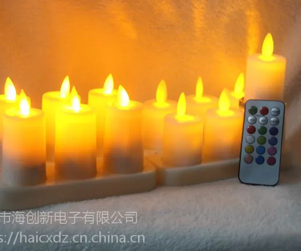 烛梦影HC-063-2032电池2键摇摆蜡烛 仿真电子蜡烛灯火苗摇摆LED蜡烛 婚庆酒吧美容居家装饰