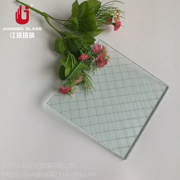 优质夹铁丝玻璃厂家 铁丝网玻璃 门窗防盗玻璃