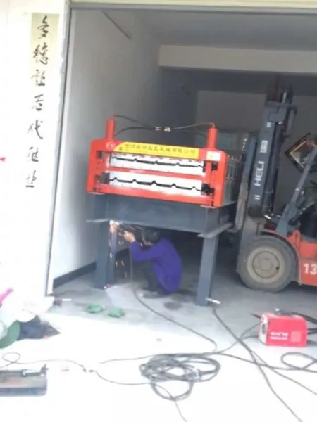 湖南昌宇加高840/900型彩钢压瓦机适合小场地 沿街门市用的彩钢压瓦机