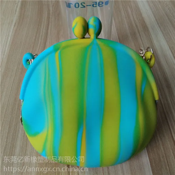 精美硅胶零钱包 迷彩色硅胶钱包 糖果色儿童零钱包 贝壳形