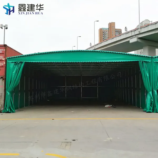 苏州户外大型雨棚布 活动仓库篷推拉 电动伸缩蓬厂家定做