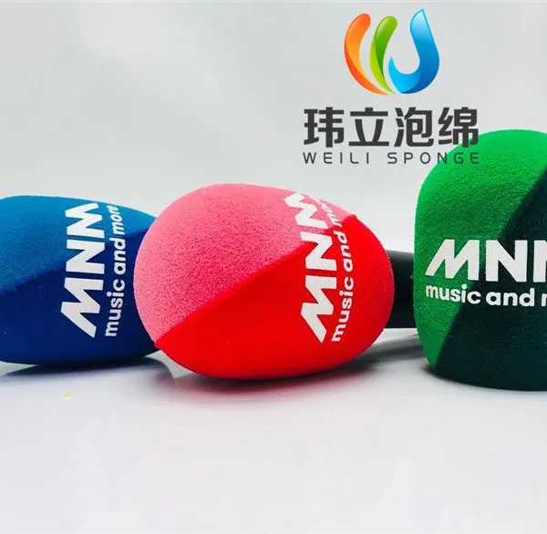 电视台采访海绵话筒套 出口植绒海绵话筒套