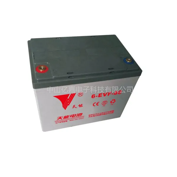 天能6-EVF-80免维护电动汽车观光车巡逻车清洁车电动道路车辆用铅12V80A阀控式硅胶动力蓄电池