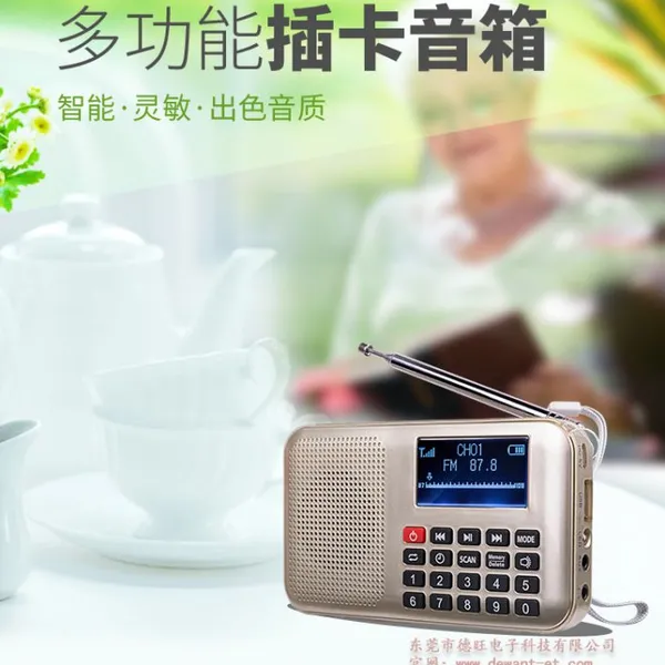 快乐相伴L-228|多功能插卡收音机|歌词显示高品质迷你音箱