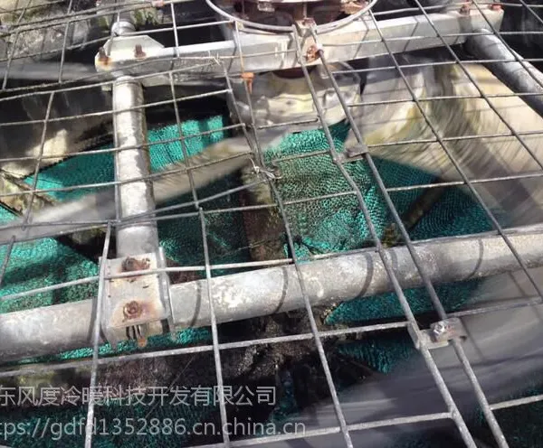 北海机械通风冷却塔维修逆流式风度圆形填料更换绿色填料更换