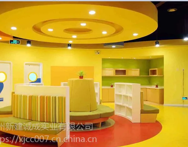 供应惠州PVC地板 幼儿园儿童 环保地板 防滑 高档 早教