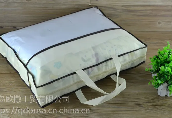 无纺布拉链袋批发定做 棉被毛毯枕头包装袋 床上用品包装来样加工
