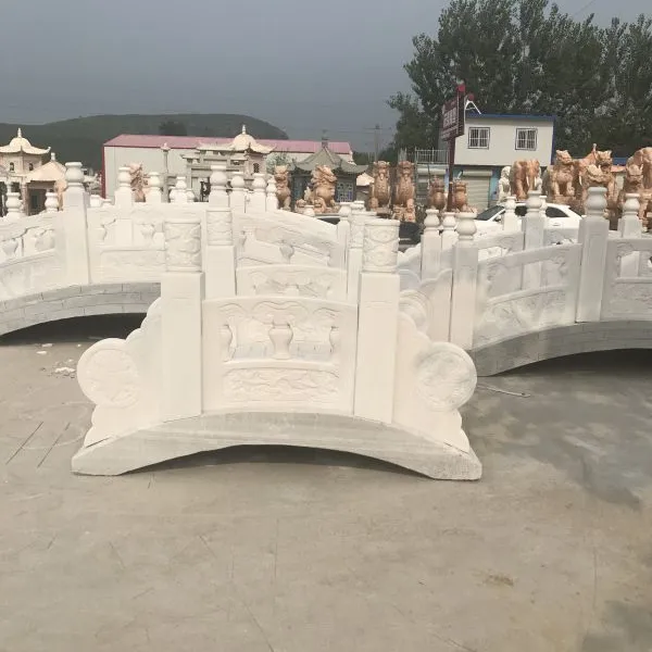 石雕栏板护栏汉白玉阳台围栏花园拱桥庭院公园小桥石栏杆定做直销