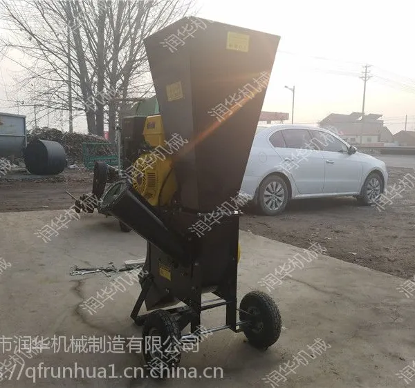 树枝粉碎机 大型树木粉碎机 汽油动力足破碎机
