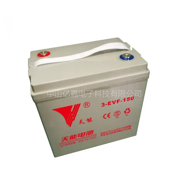 天能3-EVF-150免维护电动汽车观光车清洁车电动道路车辆用铅6V150A阀控式硅胶动力蓄电池