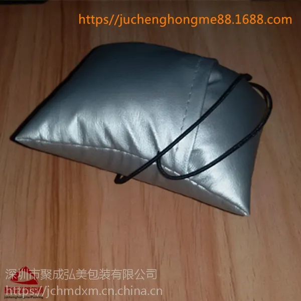 厂家专业定制各尺寸高档pu手表盒枕头首饰枕头包免费提供样品