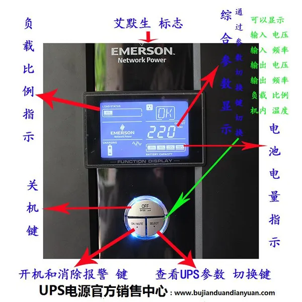 北镇艾默生NX30KVA UPS不间断电源 三进三出 30KVA 负载24KW