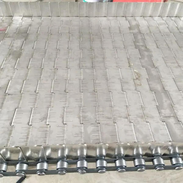 供应金属链板 卓远ZYSS203不锈钢挡板链板 输送蔬菜食品防滑 结实耐用