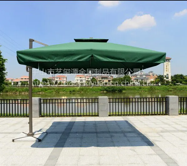侧边遮阳伞 庭院休闲罗马伞 时尚罗马伞 侧立户外伞 岗亭物业伞