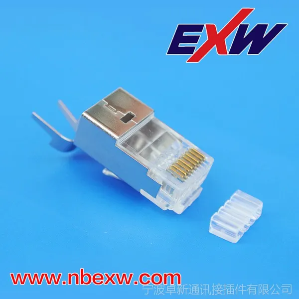 供应高品质网络水晶头,使用进口原材料,镀金厚度有保障