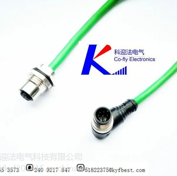 M12תRJ45���²�ͷ��ҵ��̫��������EIA/TIA��׼
