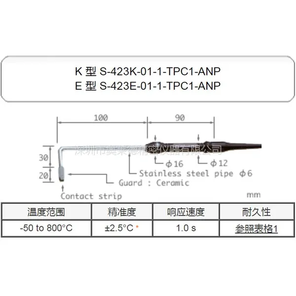 �ձ�ANRITSU����E��S-551E-01-1-TPC1-ANP�¶���������̽ͷ-50to600��