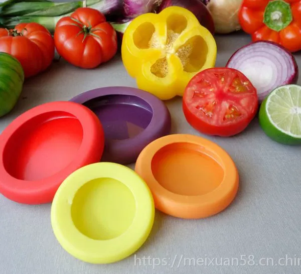 Food Huggers 水果蔬菜 保鲜盖 硅胶果蔬垫 多功能环保 硅胶保鲜盒 保鲜套