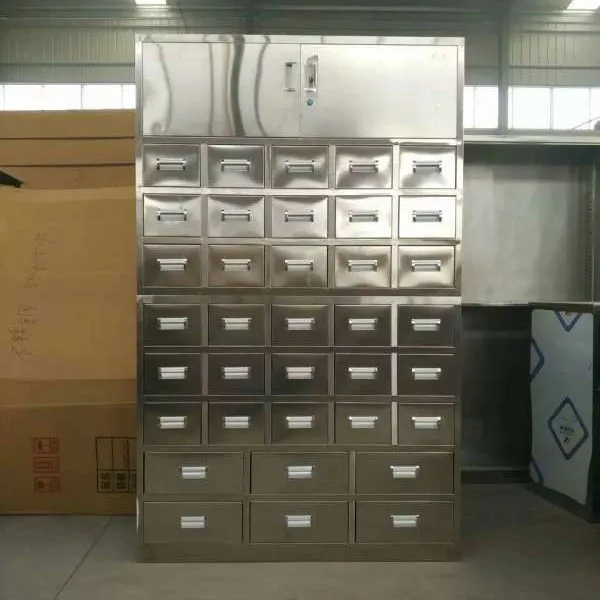 不锈钢钢制中药柜厂家出售药房药店定制各种中药柜双镁