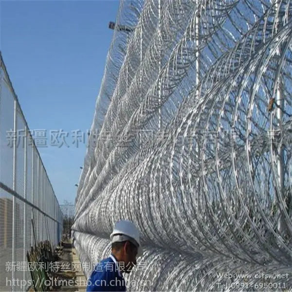 边境安全防护镀锌刀刺护栏隔离墙 有现货 可定制