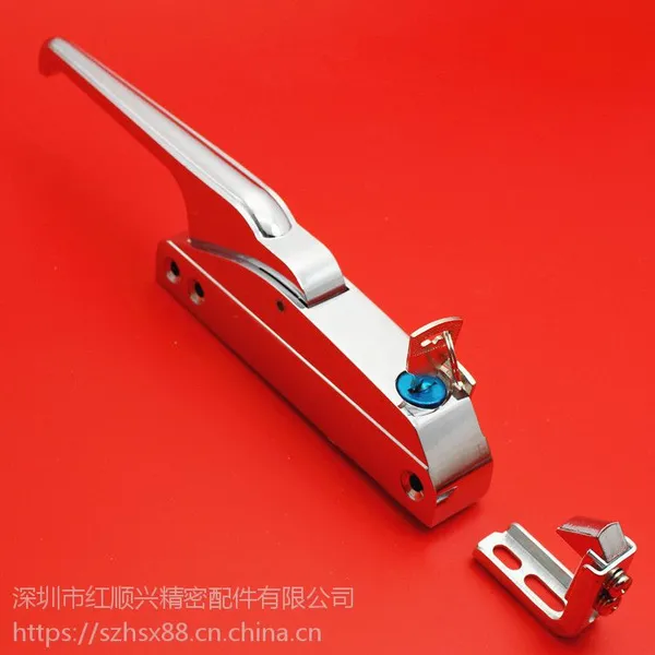 冷库门把手 侧装拉手锁,冰柜豪华直柄拉手锁 机械设备把手 烘箱拉手
