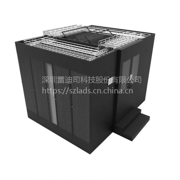 广东省微模块机房_深圳雷迪司微模块数据中心一体化机房双排一体化机柜