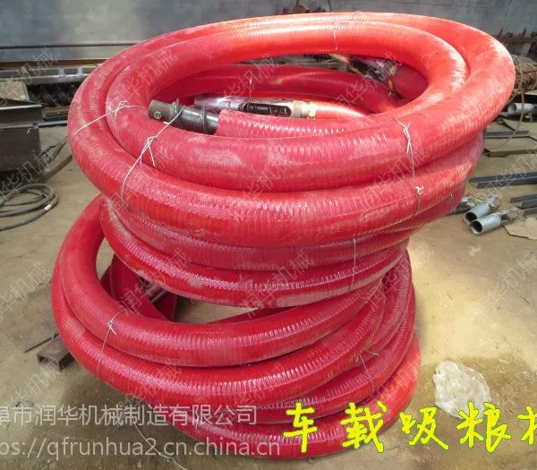 pvc牛筋软管式吸粮机 ***热卖柴油机带动吸粮机 下乡收粮用吸麦机