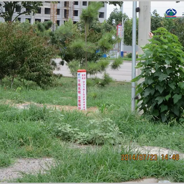 铁路 、通信、水利工程玻璃钢标志桩 燃气方管柱价格 河北华强