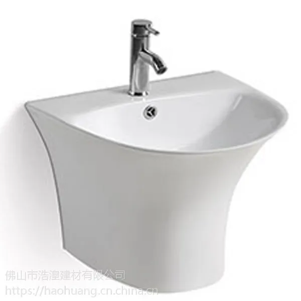 浩湟直销陶瓷挂盆洗手盆单孔龙头开孔简约品质艺术风格TB-1014